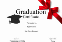 Graduation Gift Certificate Template Free Templates within Graduation Gift Certificate Template Free