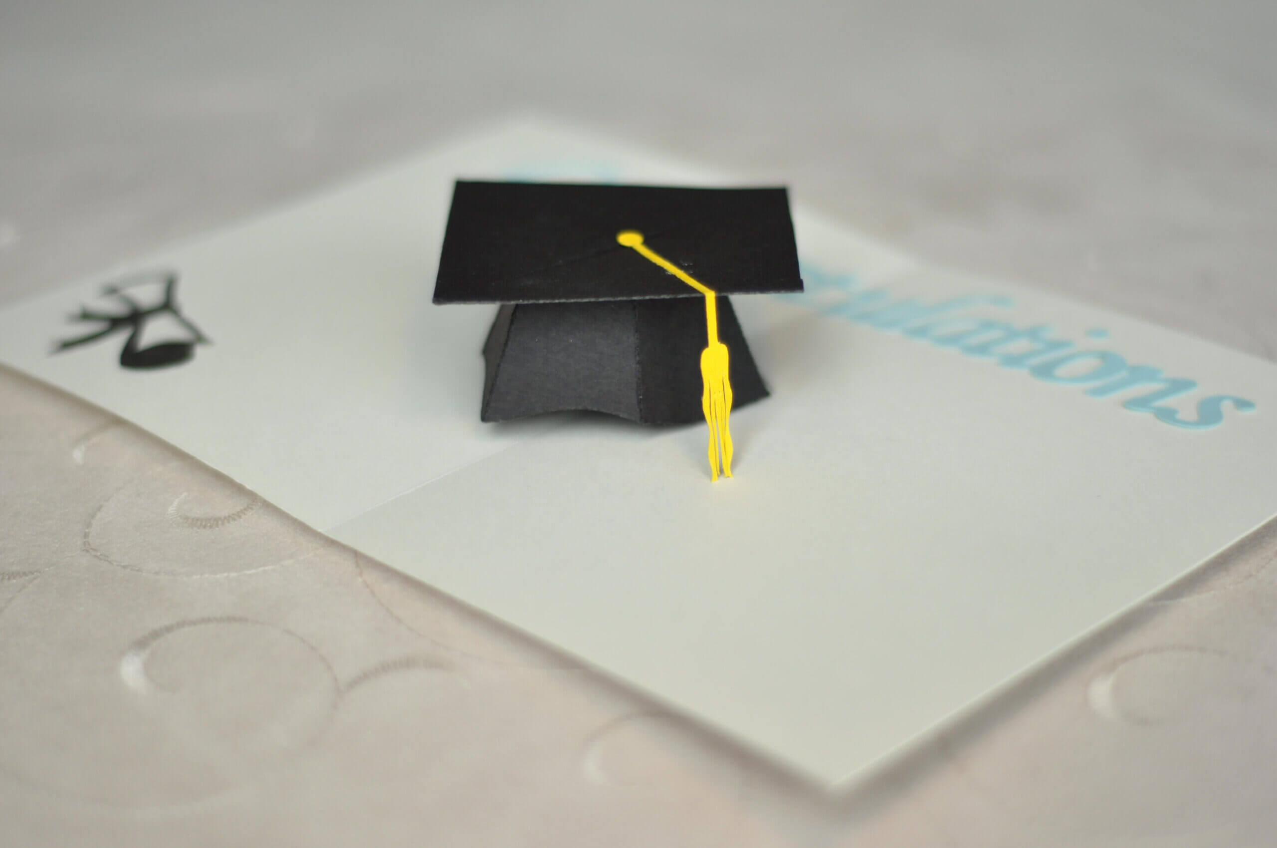 Graduation Pop Up Card: 3D Cap Tutorial | Pop Up Card Inside Graduation Pop Up Card Template