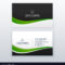 Green Business Card Professional Design Template Within Professional Name Card Template