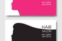 Hair Salon Business Card Templates With Beautiful in Hair Salon Business Card Template