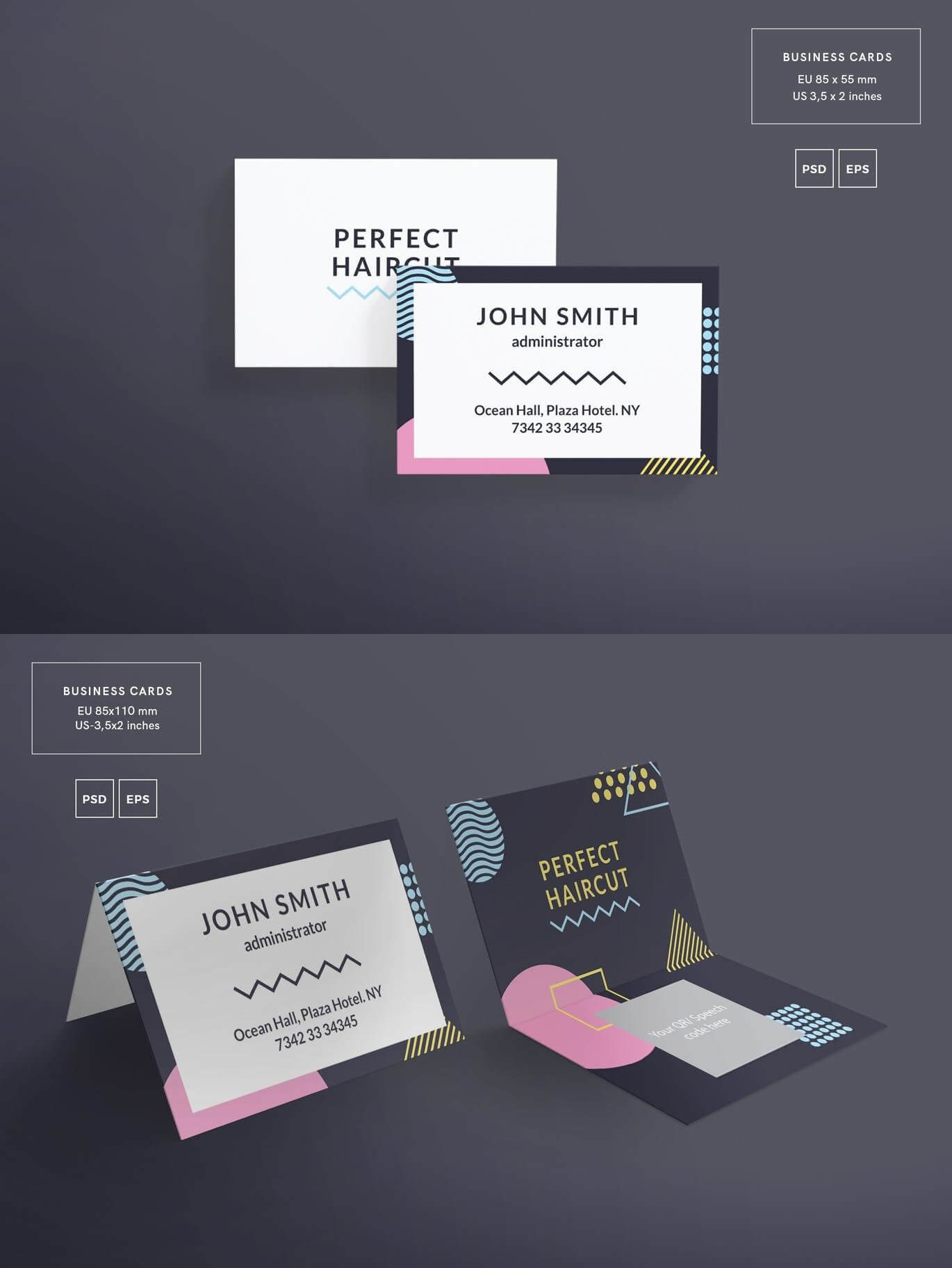 Haircut Masterclass Business Card Template — Adobe Photoshop Throughout Adobe Illustrator Card Template