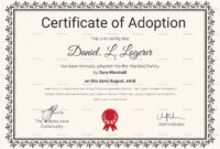 Happy Adoption Certificate Template | Adoption Certificate within Adoption Certificate Template
