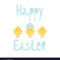 Happy Easter Greeting Card Template With Chicks Inside Easter Chick Card Template