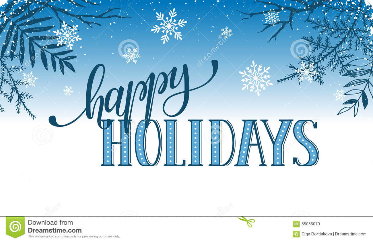 Happy Holidays Card Templates – Topa.mastersathletics.co With Happy Holidays Card Template
