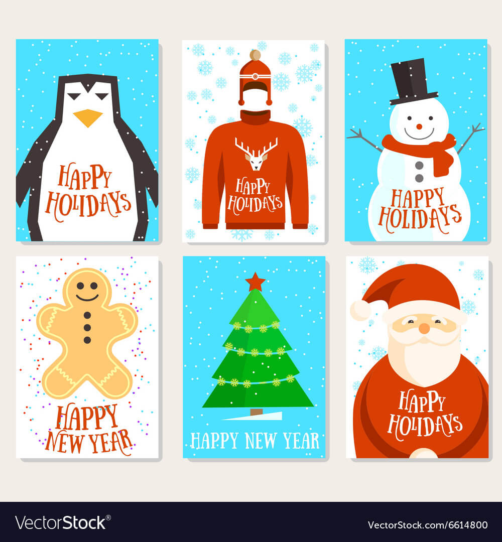 Happy Holidays Cards Template With Regard To Happy Holidays Card Template