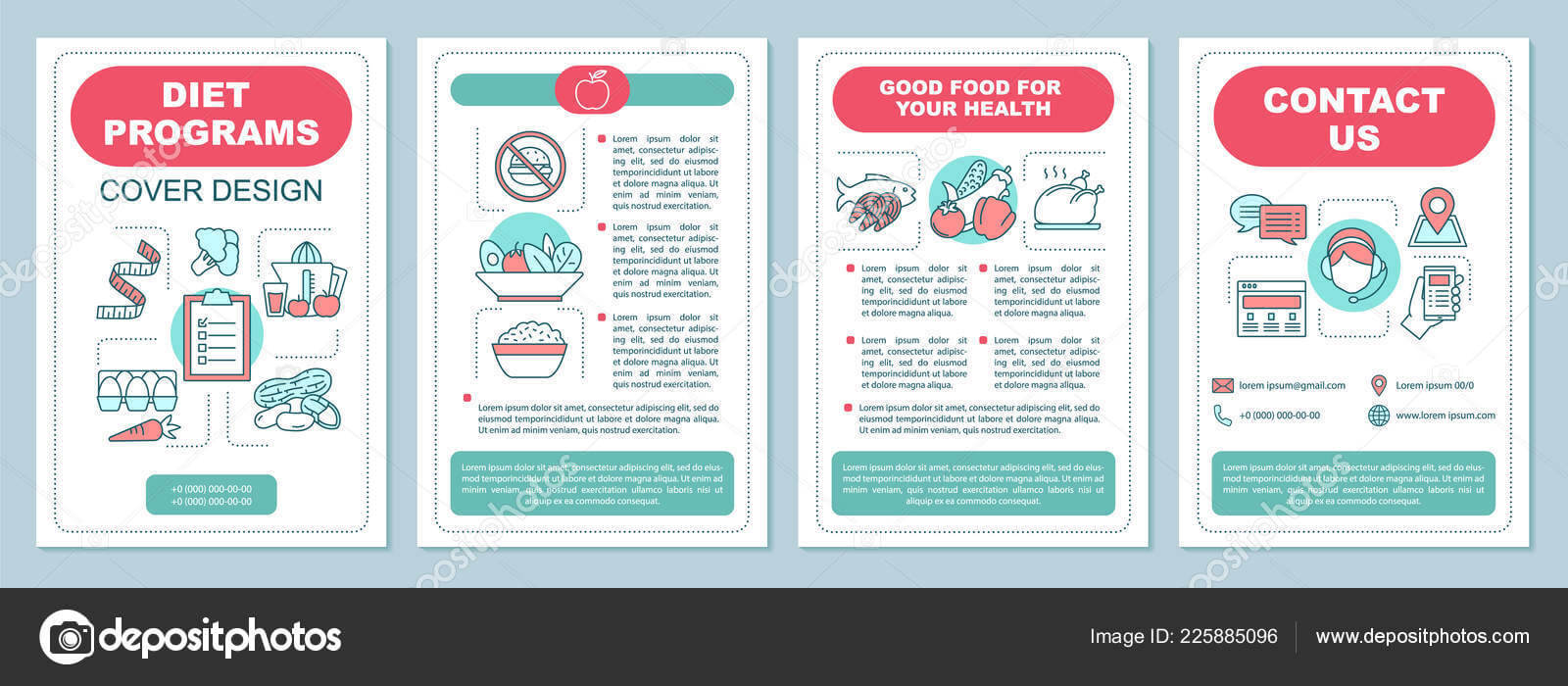 Healthy Nutrition Brochure Template Layout Dieting Program In Nutrition Brochure Template