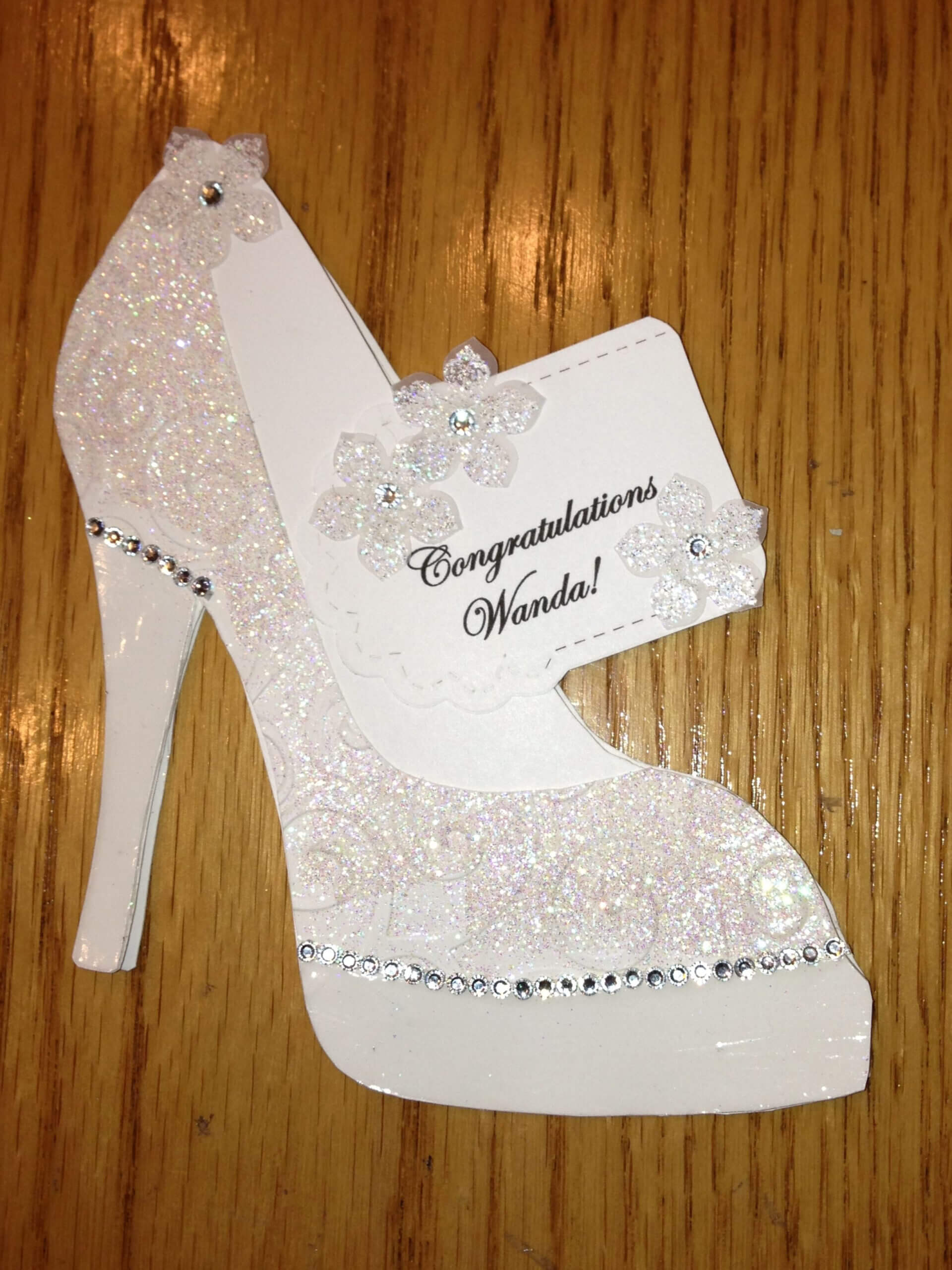 High Heel Shoe Card – Bridal Shower Tanya Bell's High Pertaining To High Heel Template For Cards