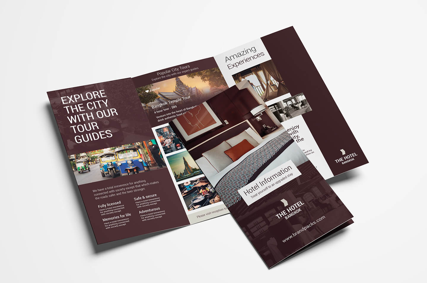 Hotel Tri Fold Brochure Template V2 - Psd, Ai & Vector Intended For Hotel Brochure Design Templates