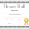 How To Craft A Professionallooking Honor Roll Certificate Intended For Honor Roll Certificate Template