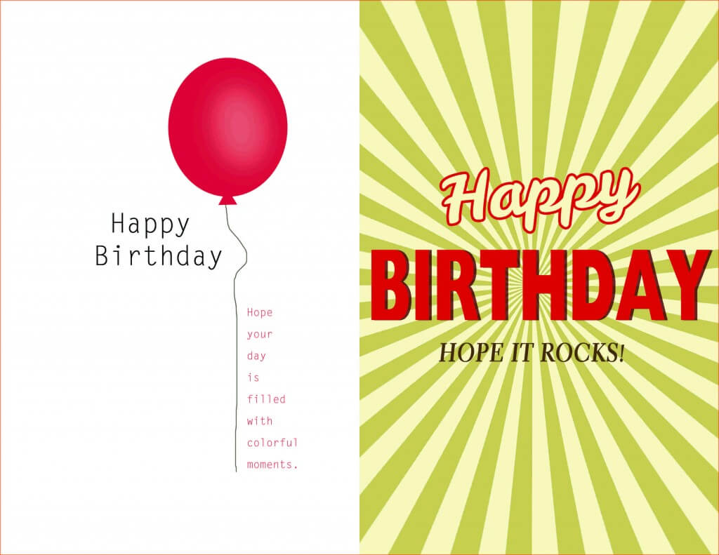 How To Create A Birthday Card On Microsoft Word – Yatay Inside Birthday Card Indesign Template