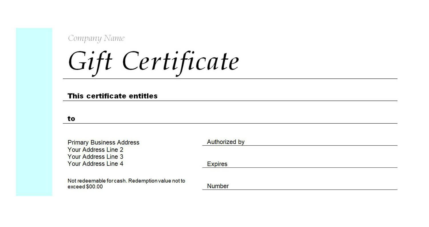 How To Create A Gift Certificate In Word – Bolan Throughout Gift Certificate Template Publisher