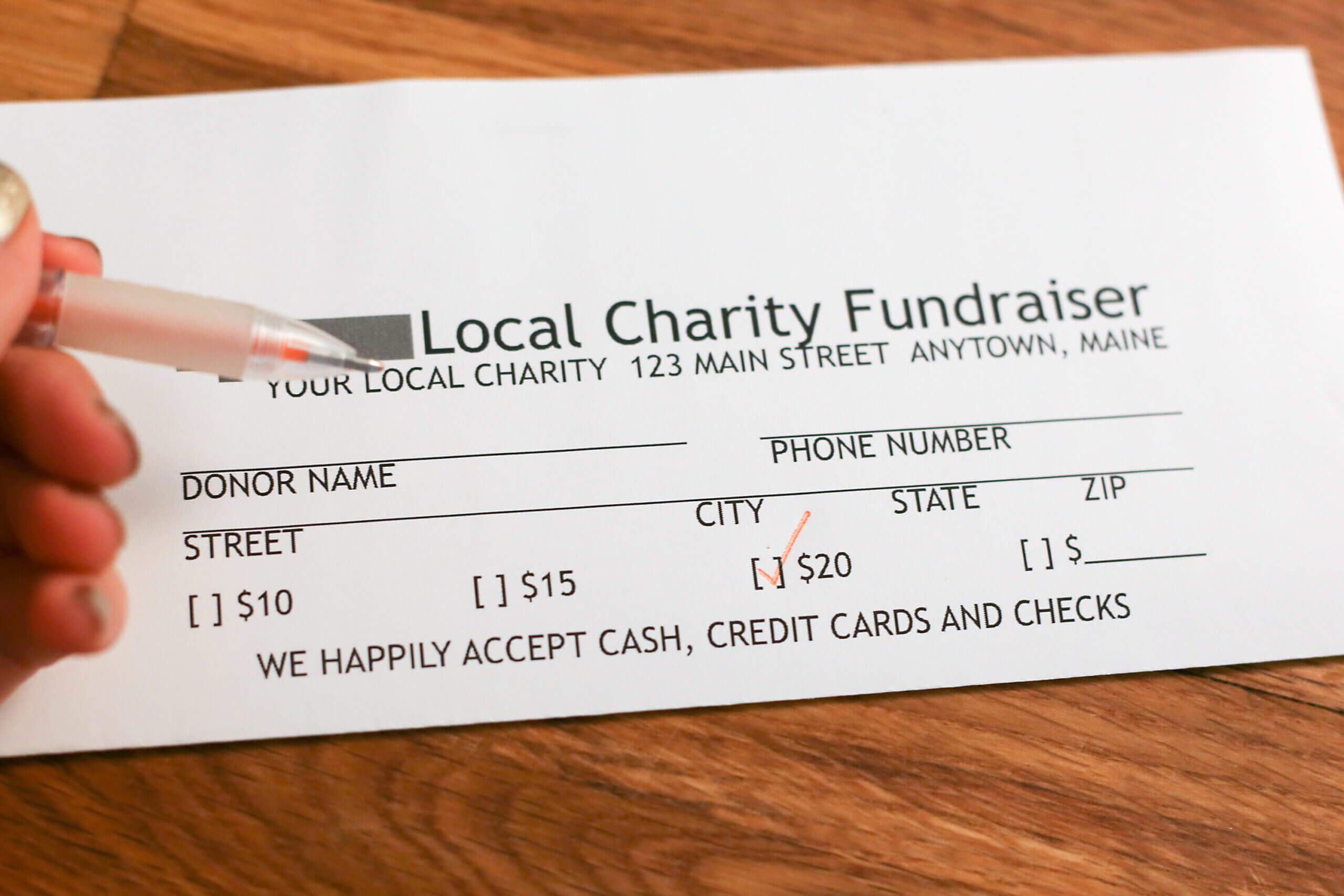 How To Create Pledge Cards Throughout Fundraising Pledge Card Template