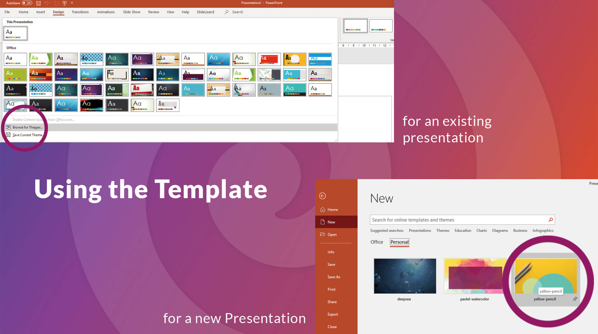 How To Create Your Own Powerpoint Template (2020) | Slidelizard Regarding How To Save A Powerpoint Template