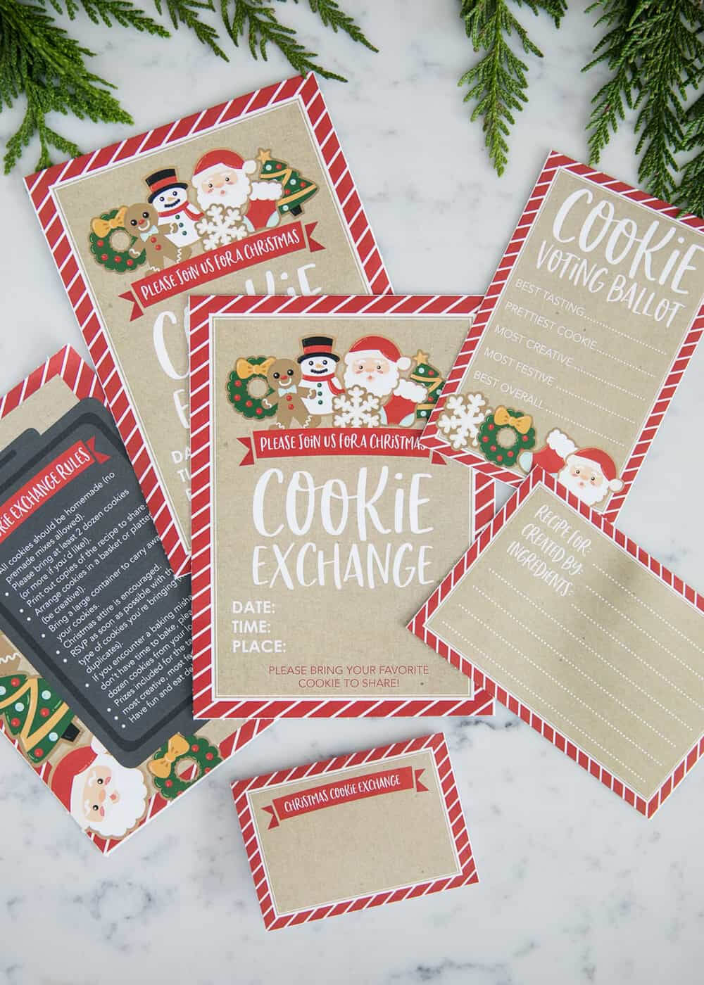 How To Host A Cookie Exchange (W/ Free Printables!) – I Intended For Cookie Exchange Recipe Card Template
