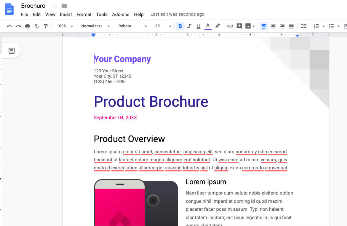How To Make A Brochure On Google Docs – Stepstep For Brochure Templates For Google Docs