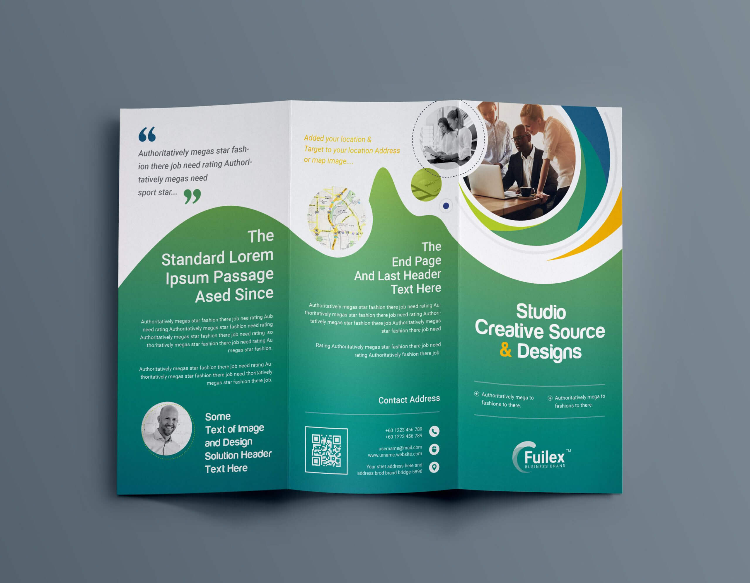 Hypnosis Professional Tri Fold Brochure Template | Brochure Pertaining To Tri Fold School Brochure Template