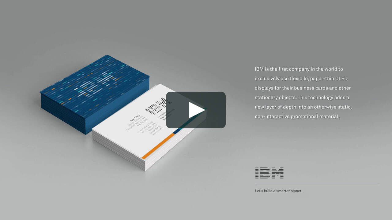 Ibm Oled Business Cards Regarding Ibm Business Card Template