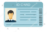 Id Card Isolated On White Background | People, Signs/symbols within Personal Identification Card Template