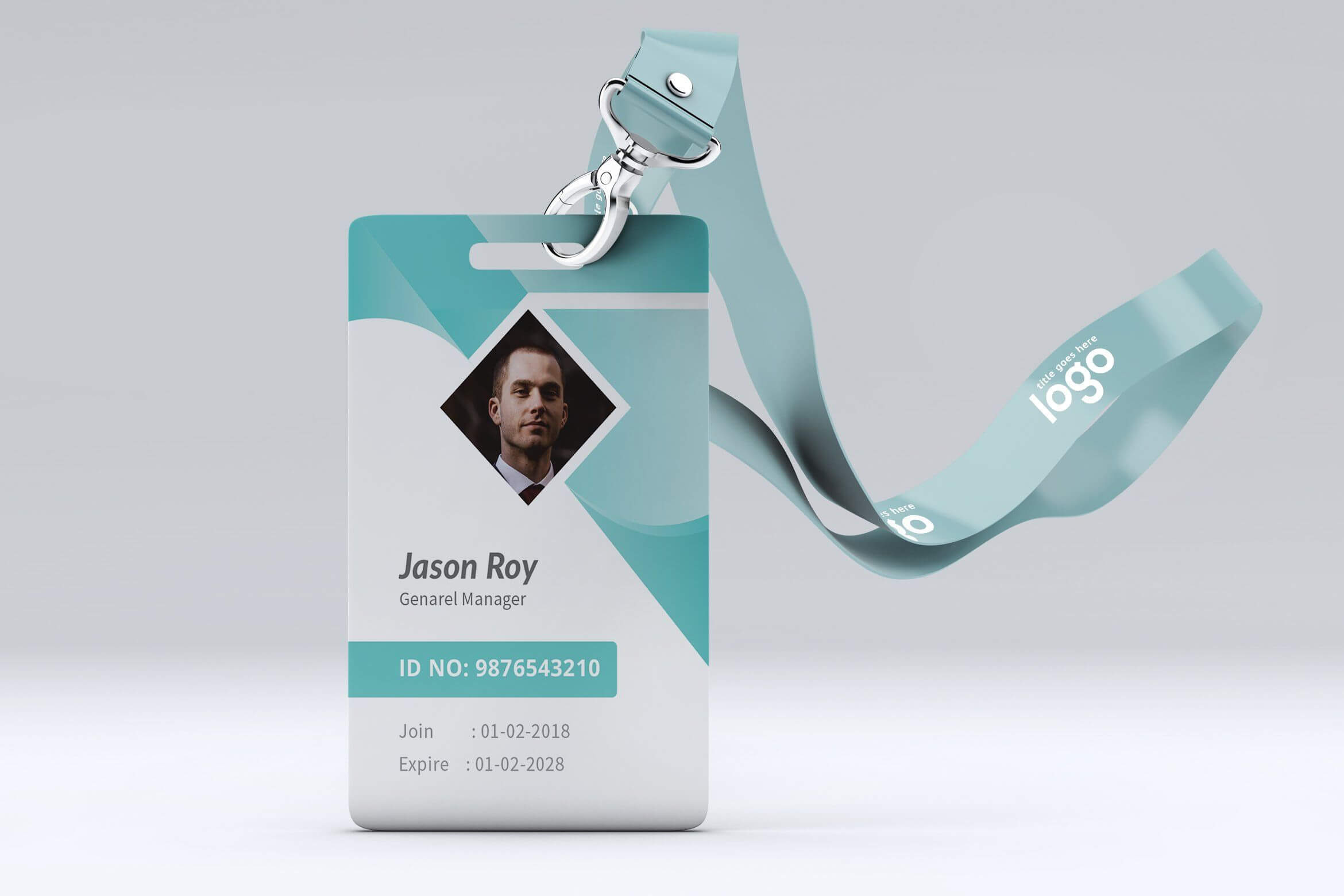 Id Card Templatezaas On @creativemarket | Id Card | Id With Regard To Conference Id Card Template