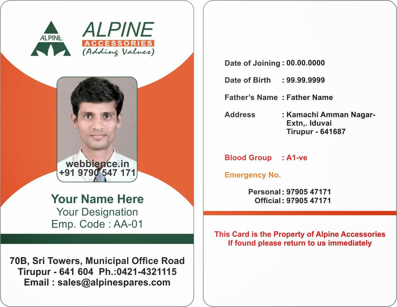 Id Cards Format – Yatay.horizonconsulting.co In Sample Of Id Card Template