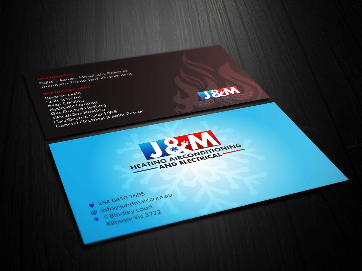 Image Result For Business Card Ideas For Hvac And Electrical Throughout Hvac Business Card Template