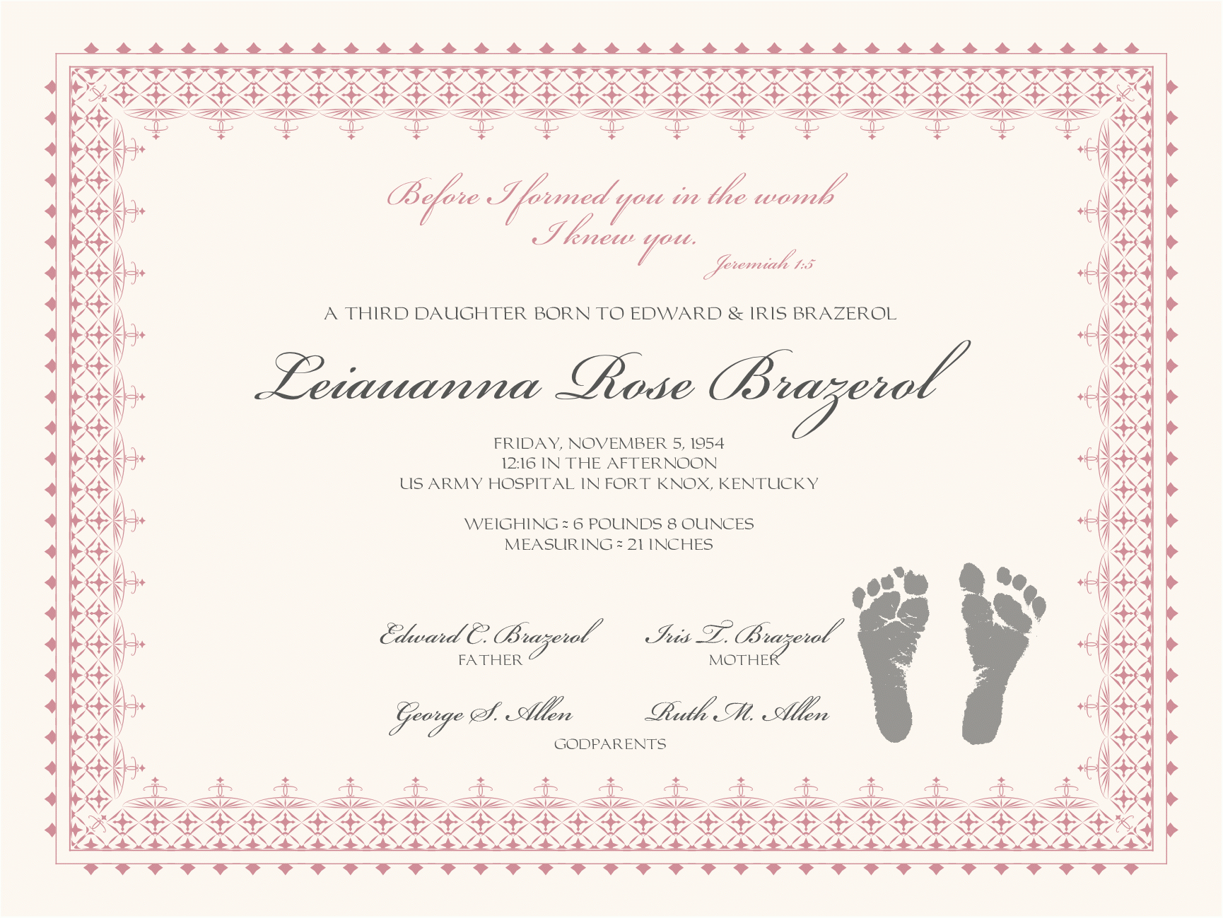 Image Result For Christian Baby Dedication Gifts | Birth In Baby Dedication Certificate Template