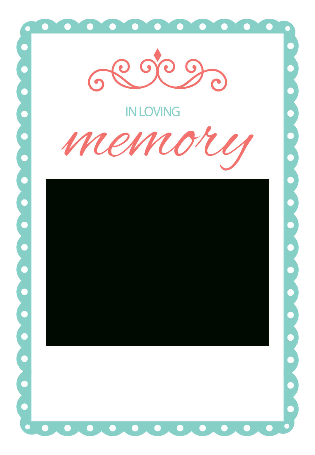 In Loving Memory - Free Memorial Card Template | Greetings In In Memory Cards Templates