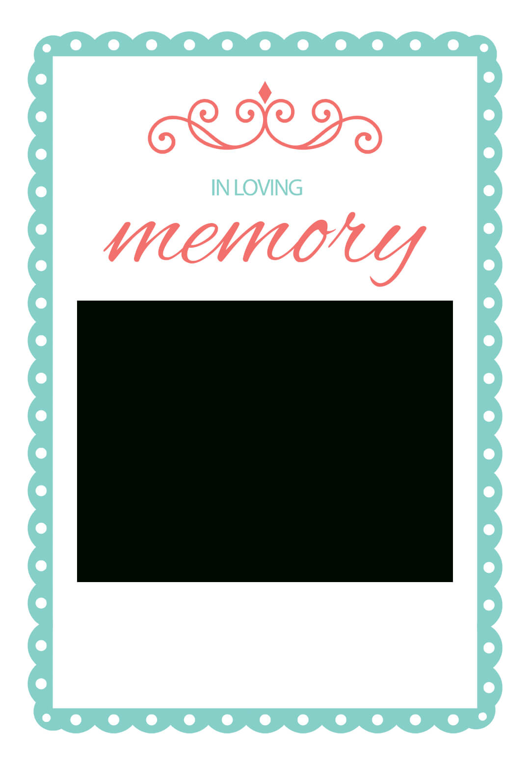 In Loving Memory – Free Memorial Card Template | Greetings In In Memory Cards Templates