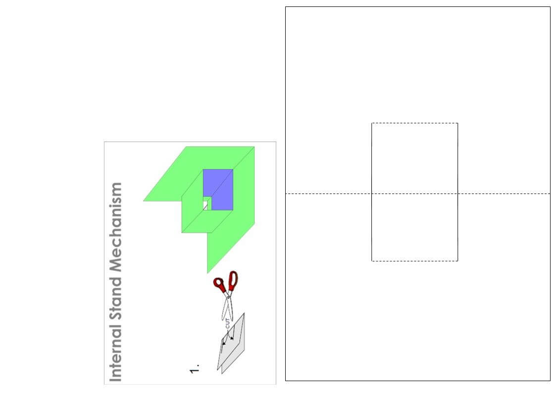 Internal Stand Template | Pop Up Cards, Paper Butterflies Regarding Card Stand Template