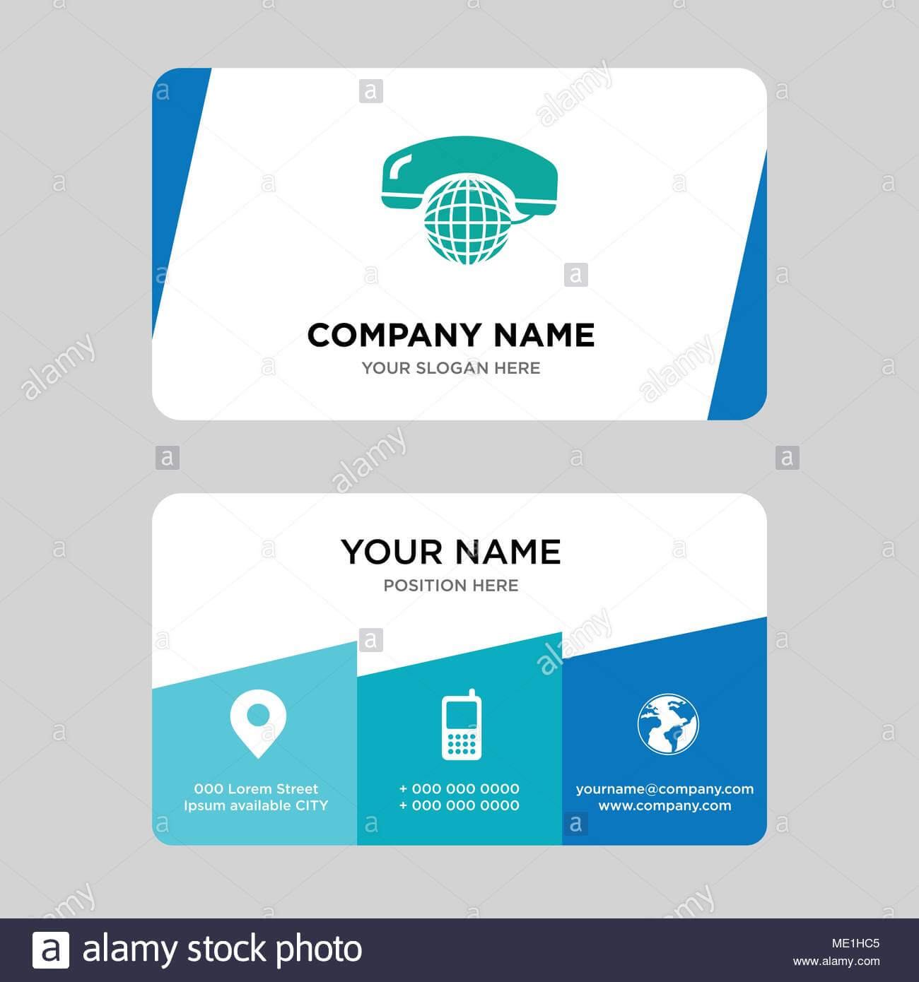 International Calling Service Business Card Design Template Intended For Call Card Templates