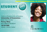 International Student Card intended for Isic Card Template