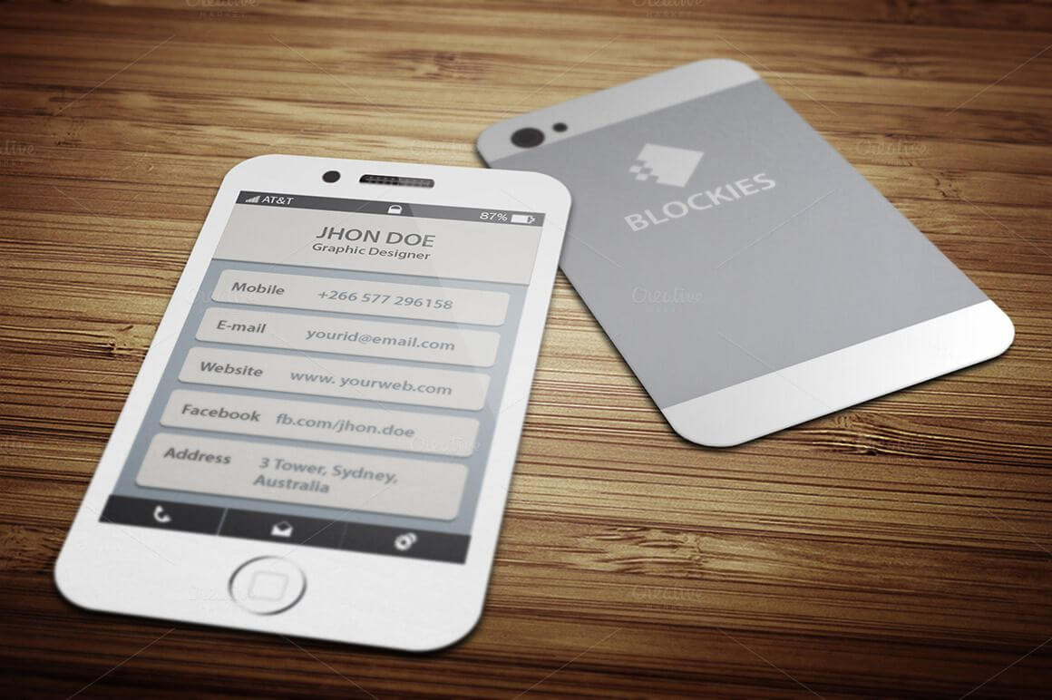 Iphone 6 (35% Off) Business Cardjigsawlab On With Iphone Business Card Template