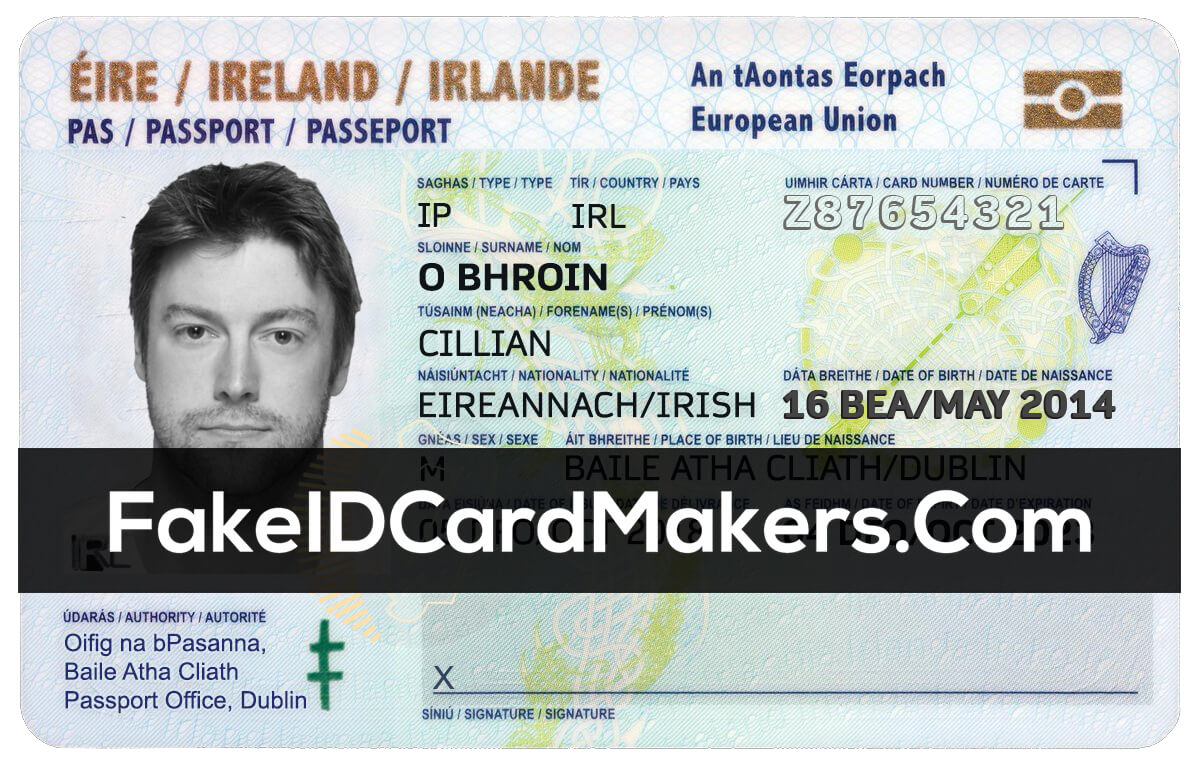 Ireland Id Card Template Psd [Irish Proof Of Identity] Pertaining To Florida Id Card Template