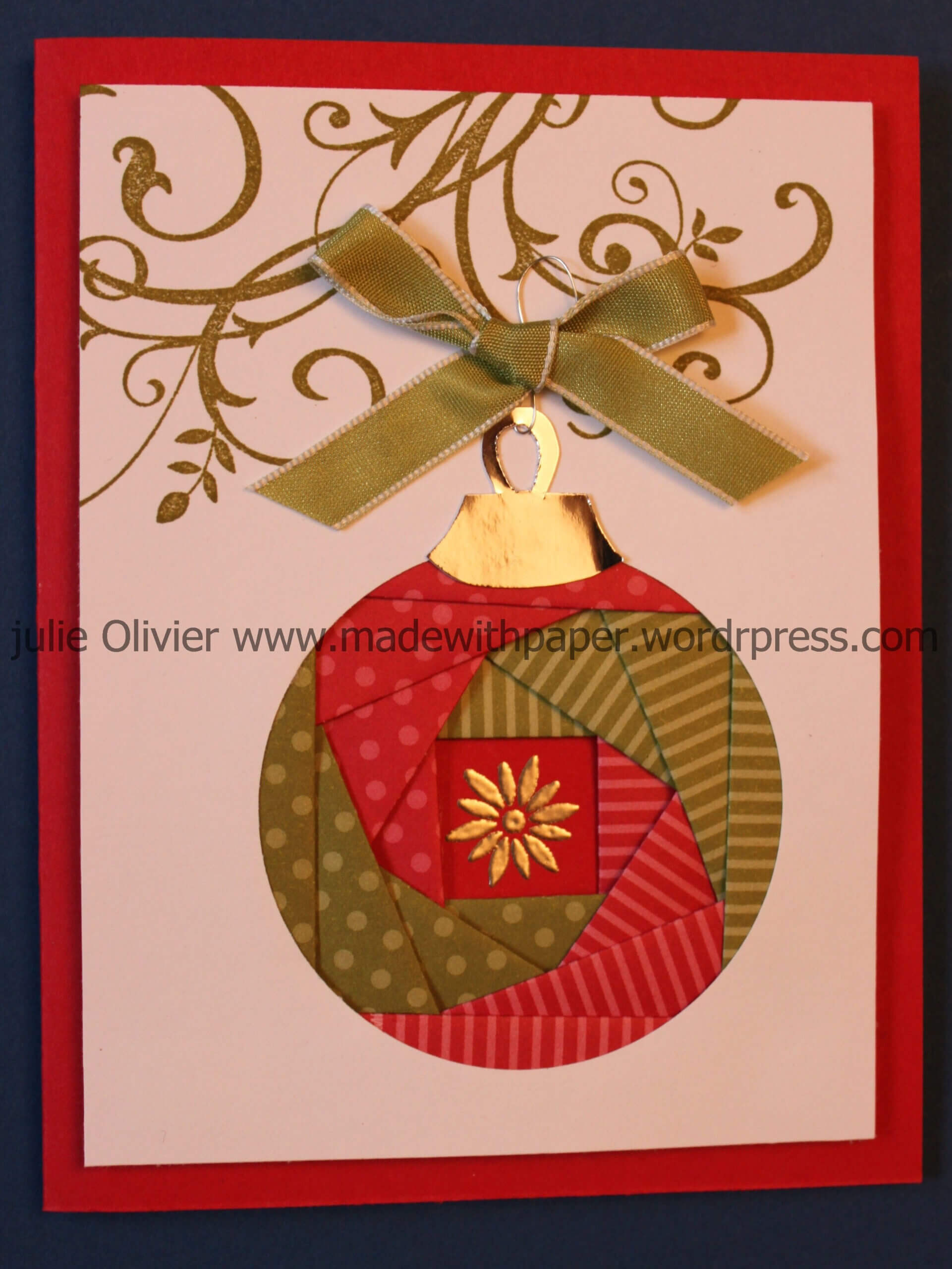Iris Folding: Christmas Ornament | Iris Folding, Iris In Iris Folding Christmas Cards Templates