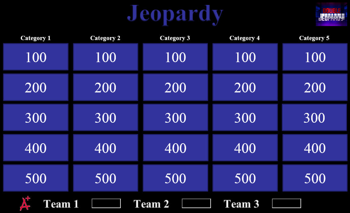 Jeopardy Powerpoint Template With Sound And Score. Top With Jeopardy Powerpoint Template With Score