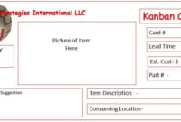 Kanban Card Templates | Kanban Cards, Lean Six Sigma, Cards in Kanban Card Template