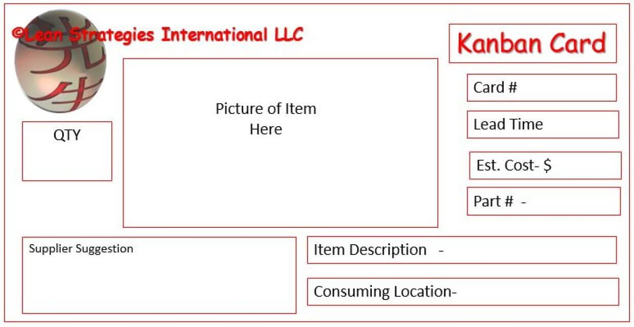 Kanban Card Templates | Kanban Cards, Lean Six Sigma, Cards In Kanban Card Template