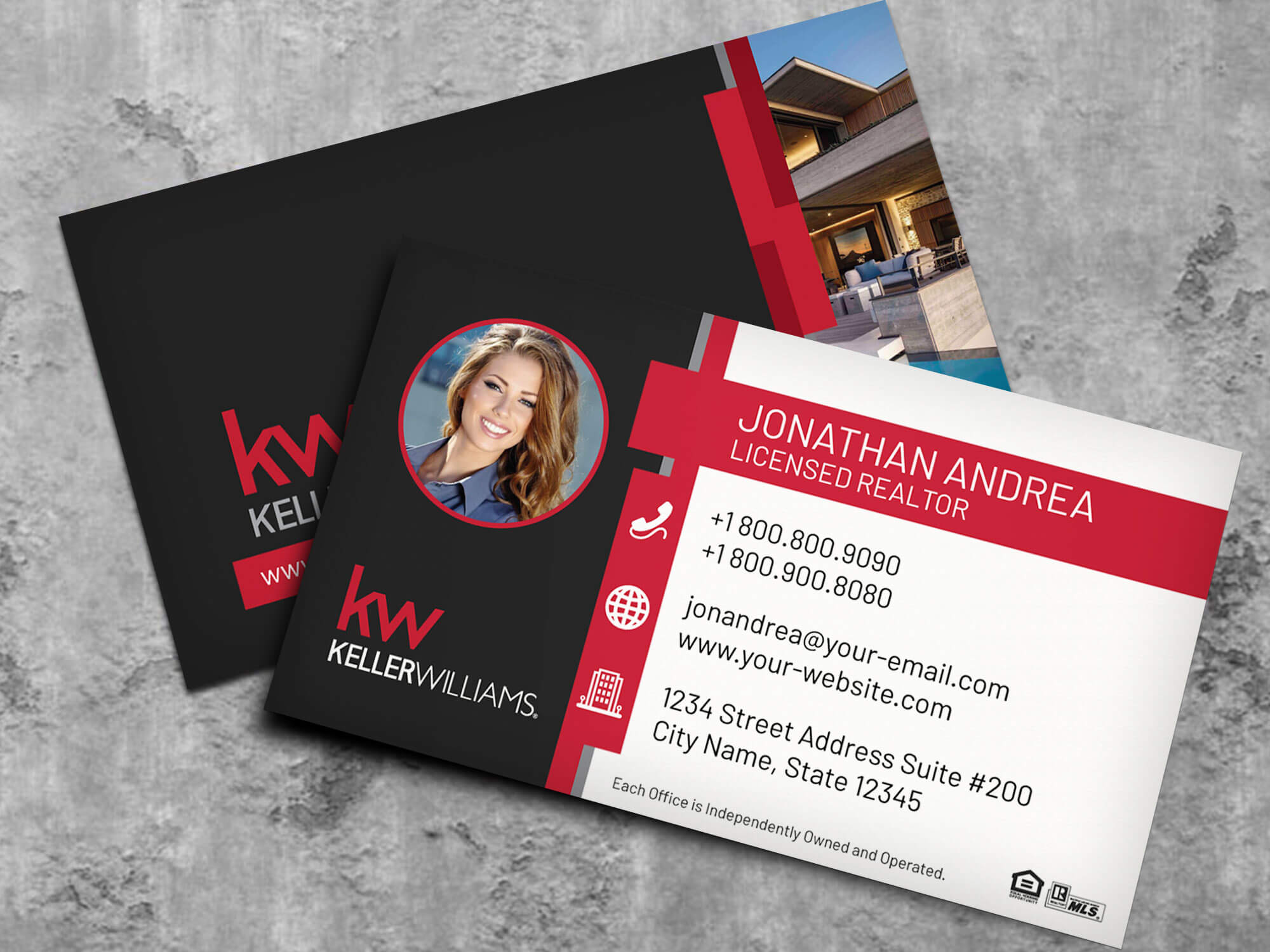Keller Williams Business Card Template Bc19702Kw Inside Keller Williams Business Card Templates