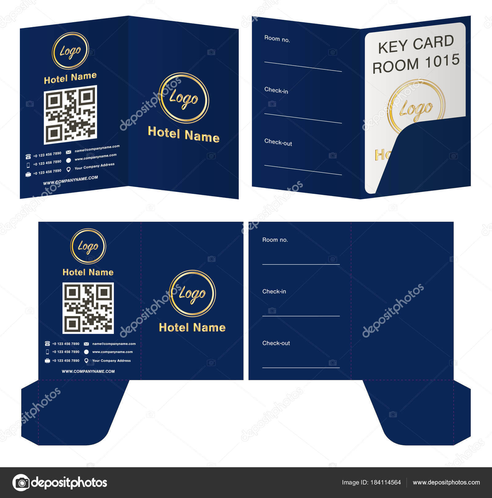 Key Card Holder Template | Hotel Key Card Holder Folder Intended For Hotel Key Card Template