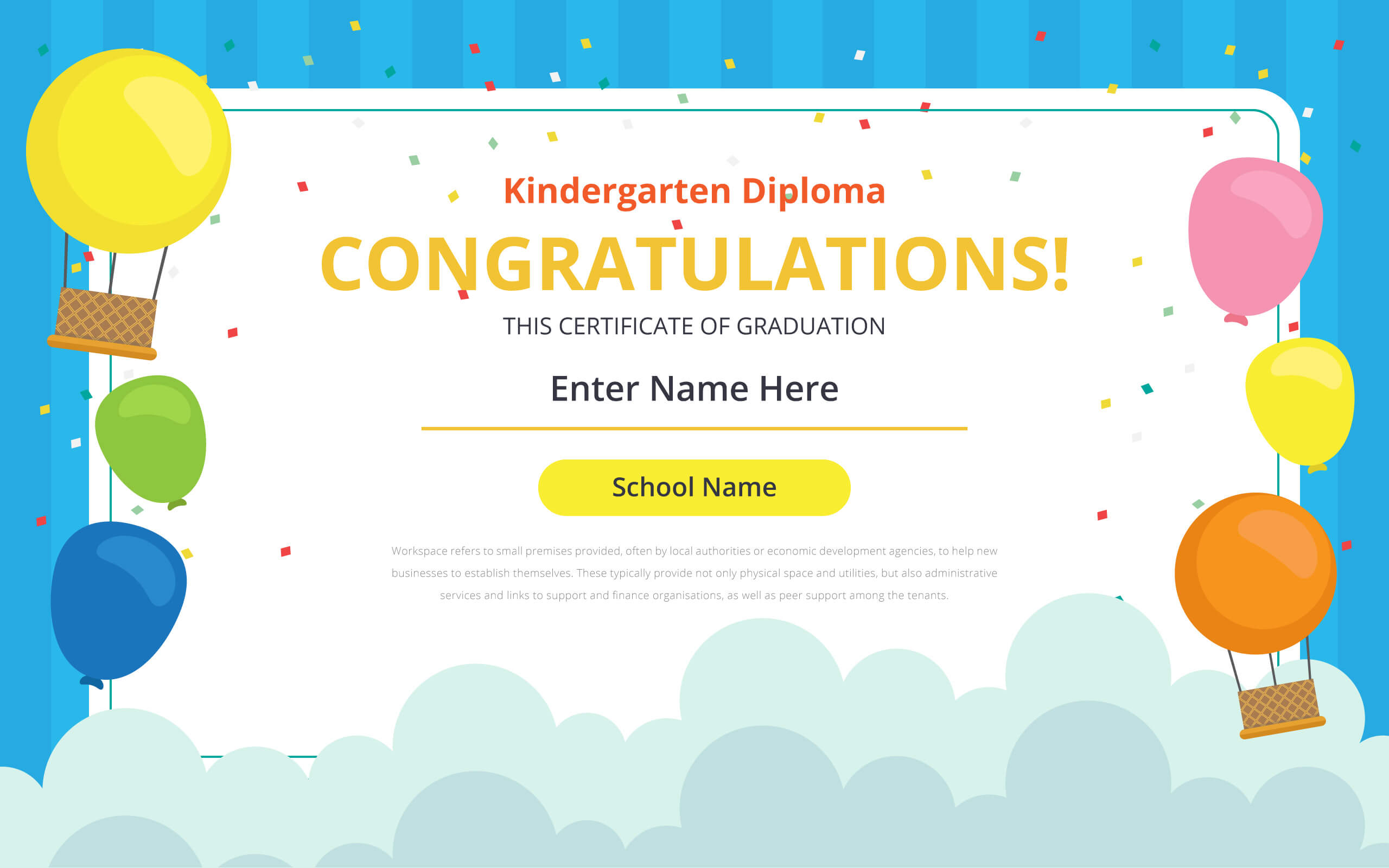 Kindergarten Certificate Free Vector Art – (21 Free Downloads) Throughout Preschool Graduation Certificate Template Free