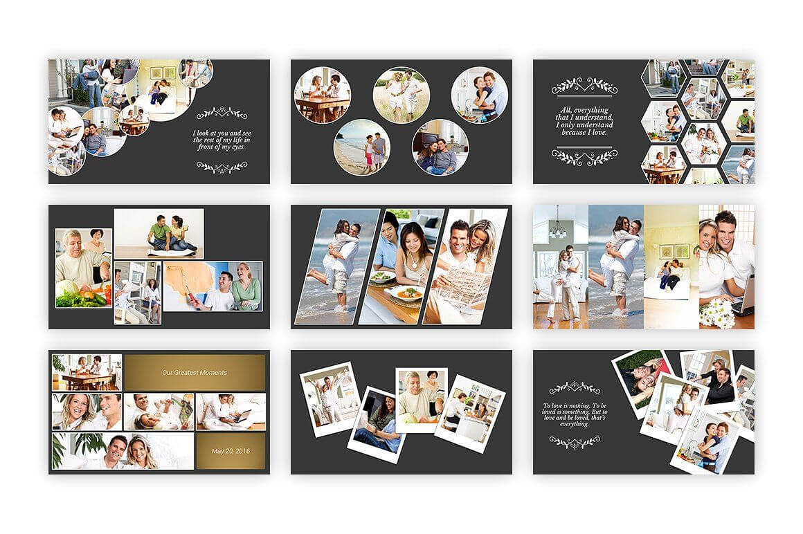 Kolase – Powerpoint Template #collage#perfect#album#family Throughout Powerpoint Photo Album Template