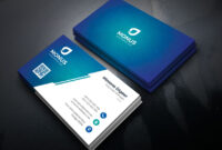 Lagoon Professional Corporate Business Card Template | 排版 intended for Professional Name Card Template