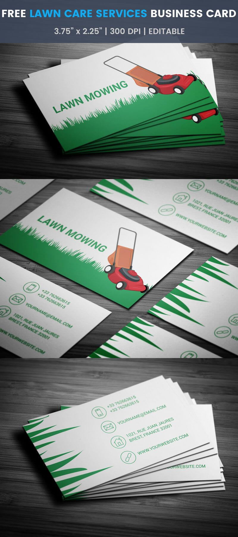 Lawn Care Services Business Card – Full Preview | Free With Regard To Lawn Care Business Cards Templates Free