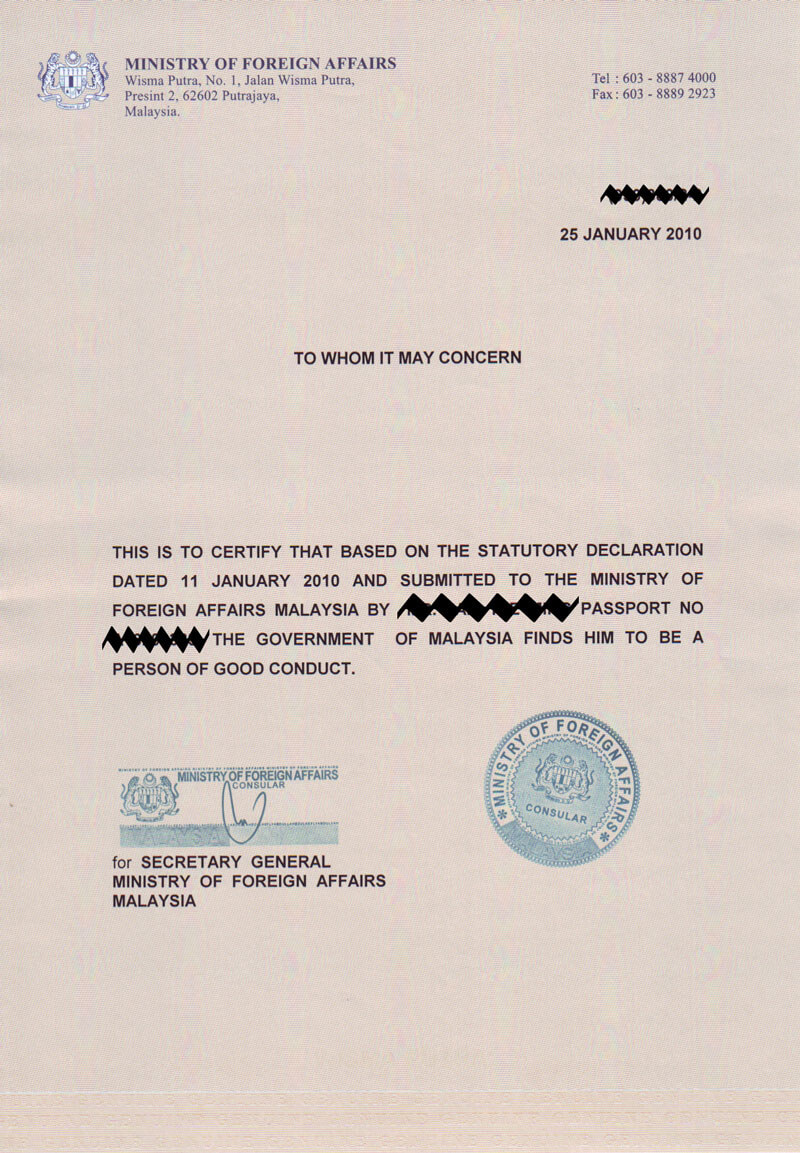 Letter Of Good Conduct Template ] – This Is A Simple Sample With Good Conduct Certificate Template
