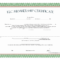 Llc Membership Certificate – Free Template With Certificate Of Ownership Template