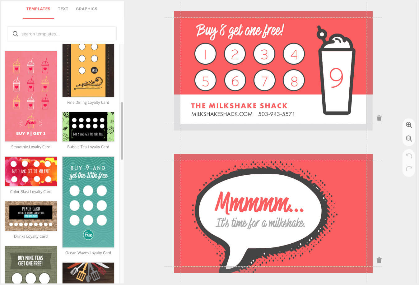 Loyalty Card Maker, Custom Punch Cards – Musthavemenus Throughout Business Punch Card Template Free
