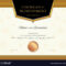 Luxury Certificate Template With Elegant Border With Regard To High Resolution Certificate Template