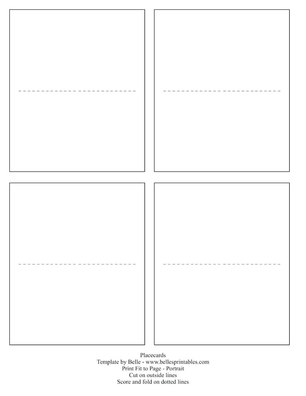 Make Your Own Word Template – Amicuscolor.co Within Template Intended For Imprintable Place Cards Template