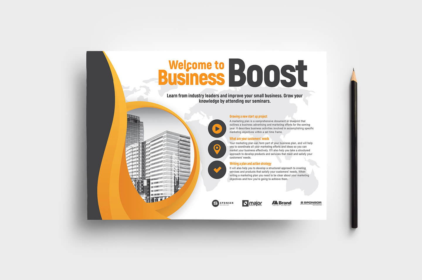 Marketing Seminar Flyer Template V2 – Brandpacks Regarding Welcome Brochure Template