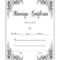 Marriage Certificate – Fill Online, Printable, Fillable In Certificate Of Marriage Template